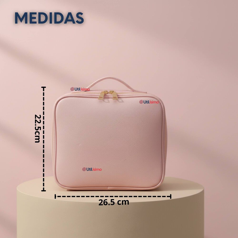 Malet&iacute;n De Maquillaje Con Luz Led Y Espejo Estuche De Maquillaje Organizador image number 2.0