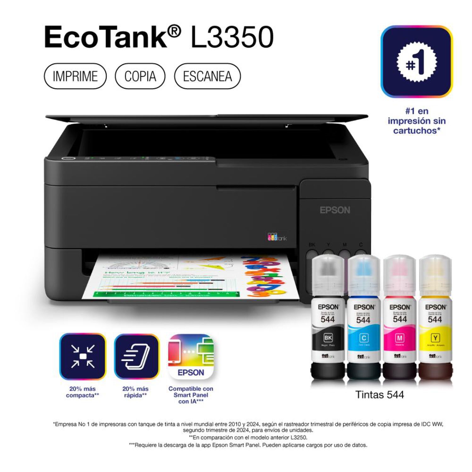 Impresora Multifuncional Epson Ecotank L3350 image number 0.0