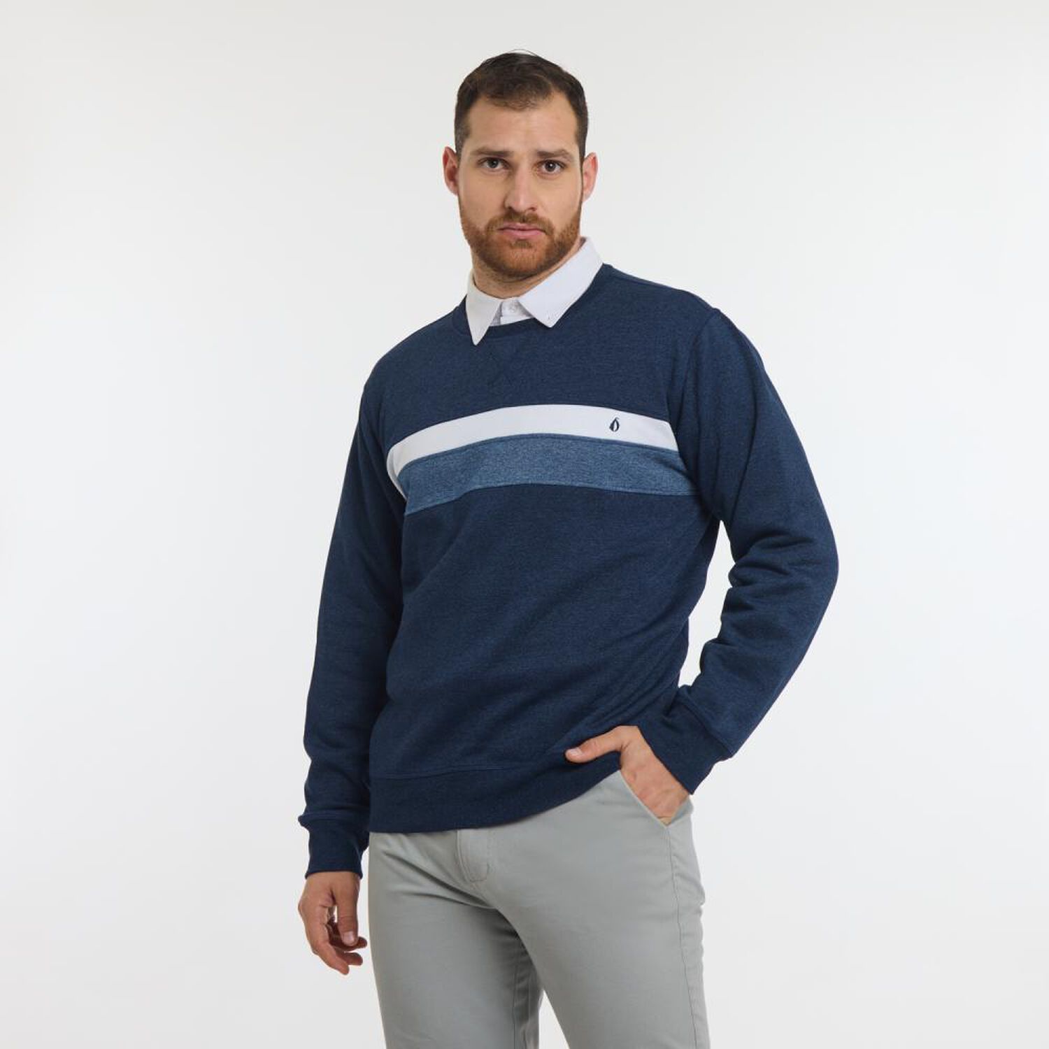 Poler&oacute;n Regular Cuello Redondo Hombre Herald image number 2.0