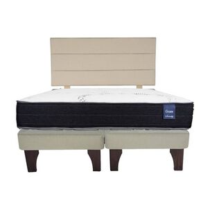 Cama Europea 2 Plazas 190 Respaldo Atacama