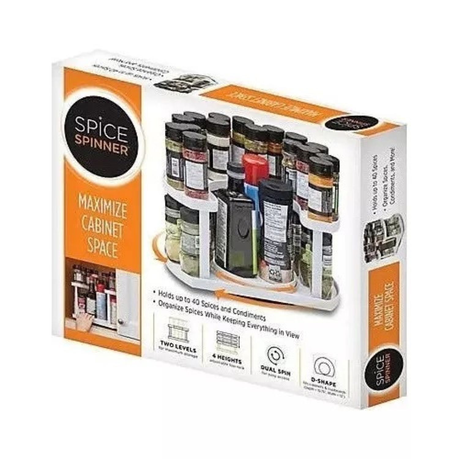 Especiero Giratorio 2 Pisos 34cm Ideal Cocina Organizaci&oacute;n image number 3.0