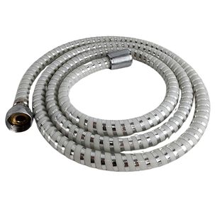 Manguera Ducha Flexible De 150cm Acabado Blanco Metalizado
