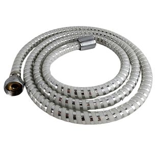 Manguera Ducha Flexible De 150cm Acabado Blanco Metalizado