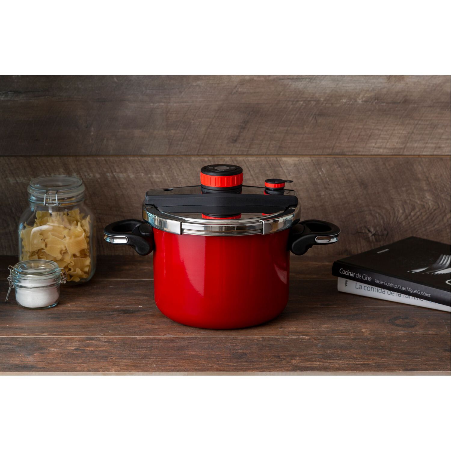 Olla Presion Simple Cook Avignon Roja 6 Lts image number 3.0