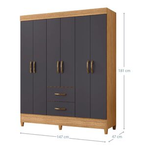 Cl&oacute;set Vekka Home Cl&oacute;set Mobi / 6 Puertas / 2 Cajones