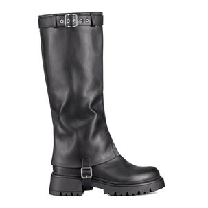 Bota Larga Mujer Eco Cuero De Moda Desmontable Weide Czy616