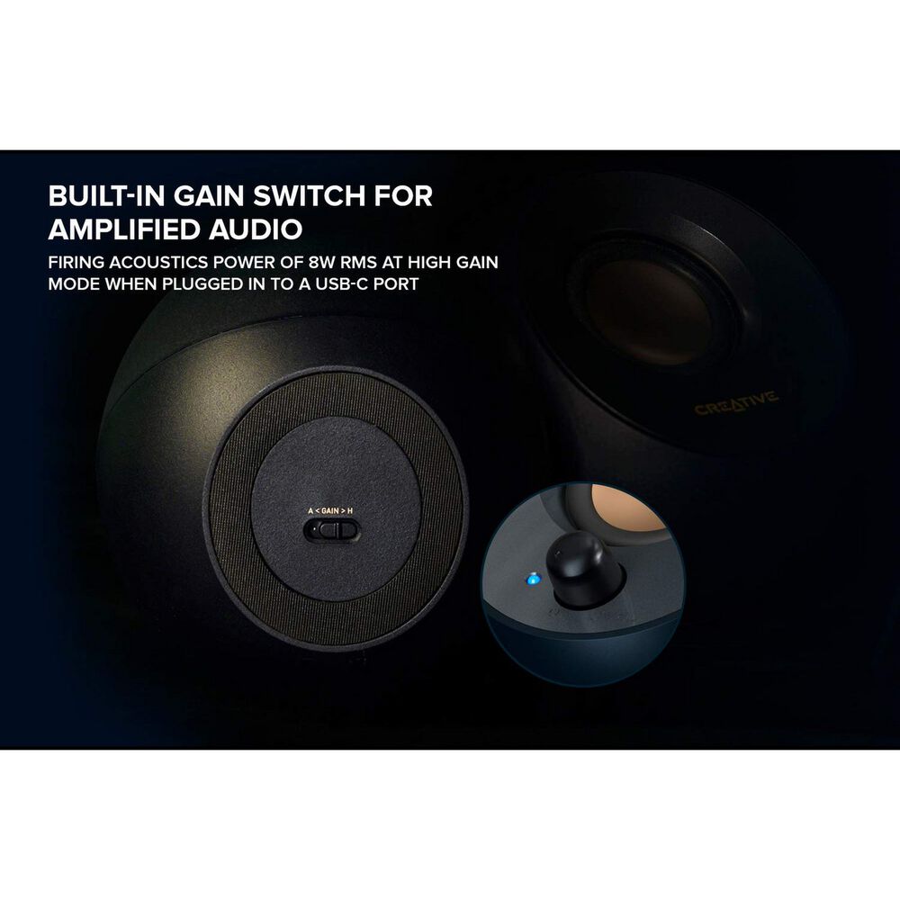 Parlantes Altavoces Creative Pebble V2 8w Negro image number 6.0