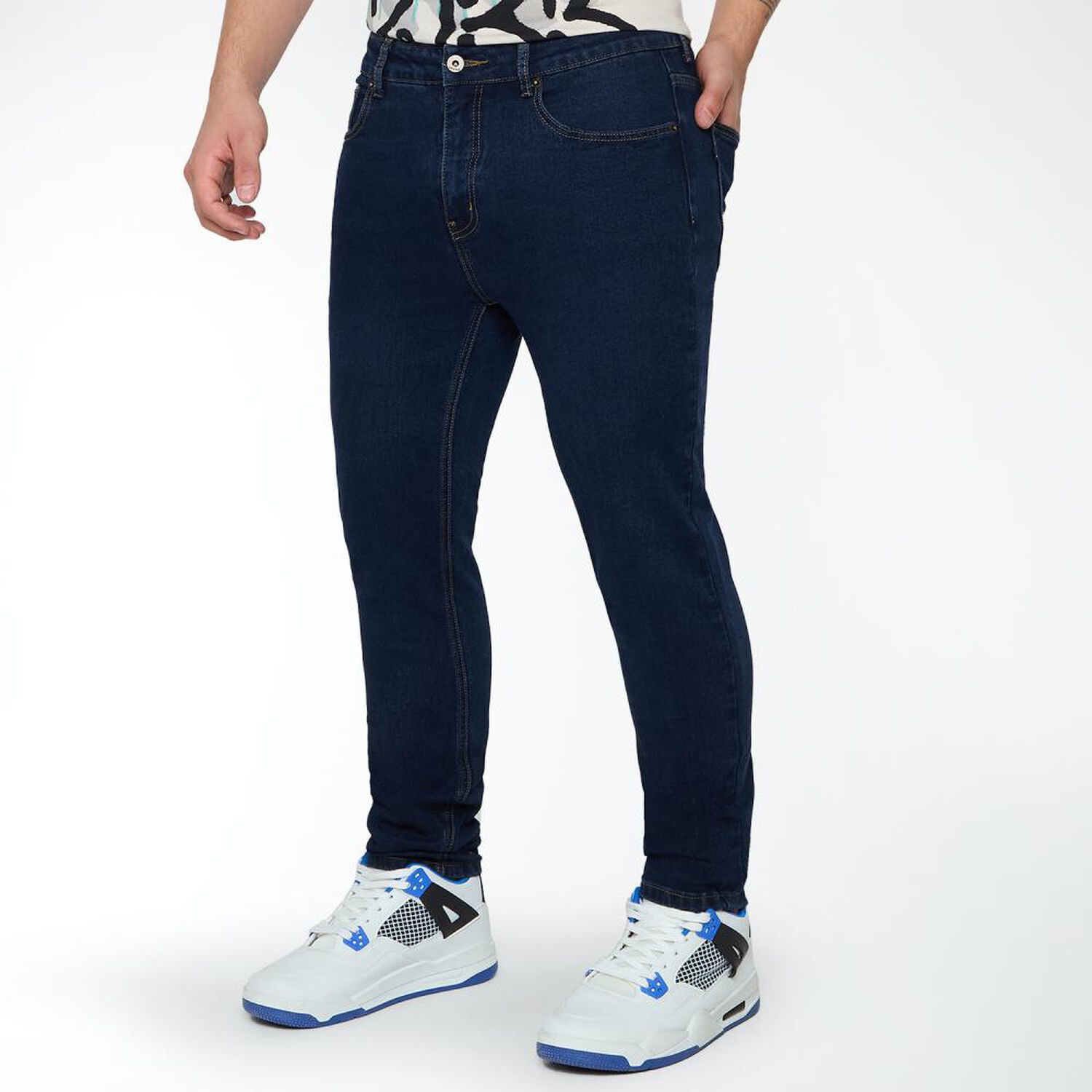 Jeans Tiro Medio Regular Hombre Skuad image number 2.0