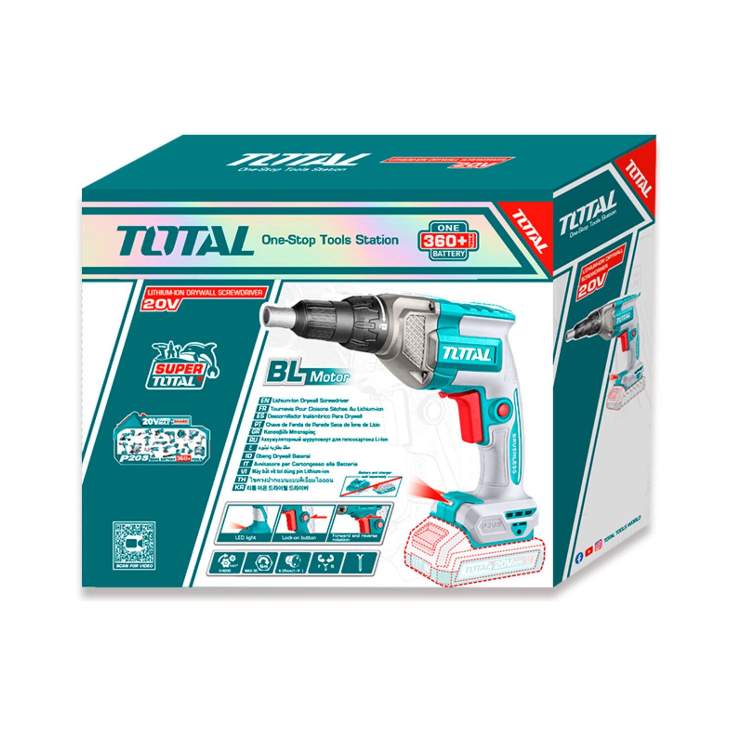 Atornillador Drywall Inalambrico 20v Total image number 2.0