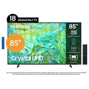 Led 85" Samsung UN85CU8000GXZS / Ultra HD 4K / Smart TV