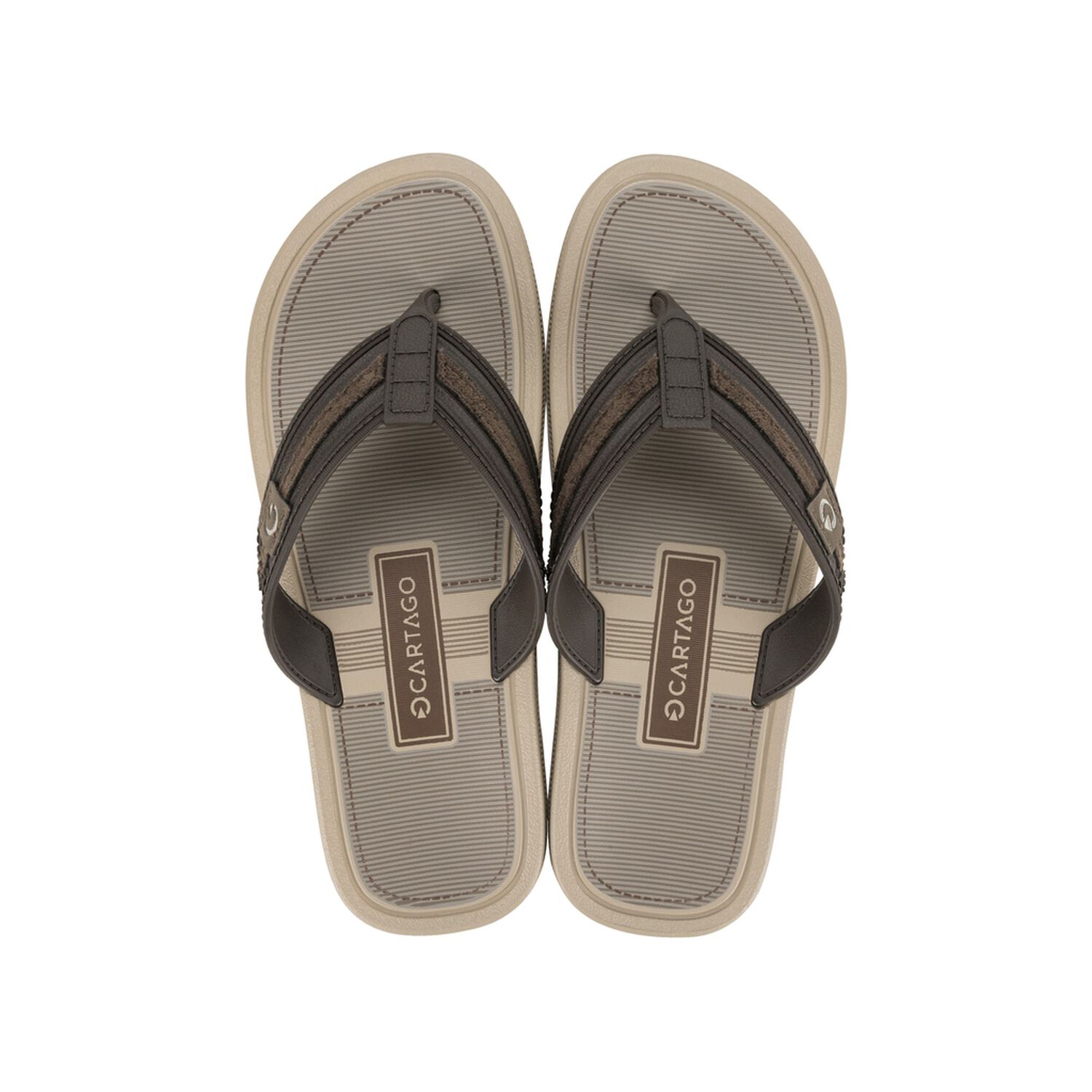 Sandalia Hombre Beige/marr&oacute;n Essential Mallorca Cartago image number 0.0