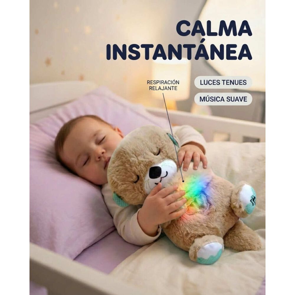 Peluche Nutria Respiraci&oacute;n Relajante Musical Con Luces Bebe image number 30.0