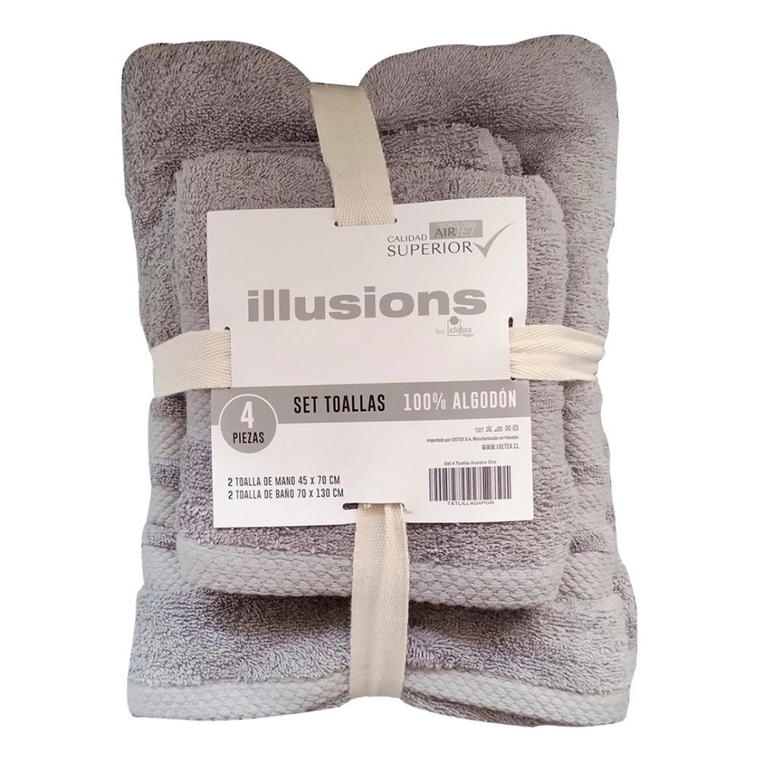 Juego De Toallas Illusions Turquesa image number 2.0