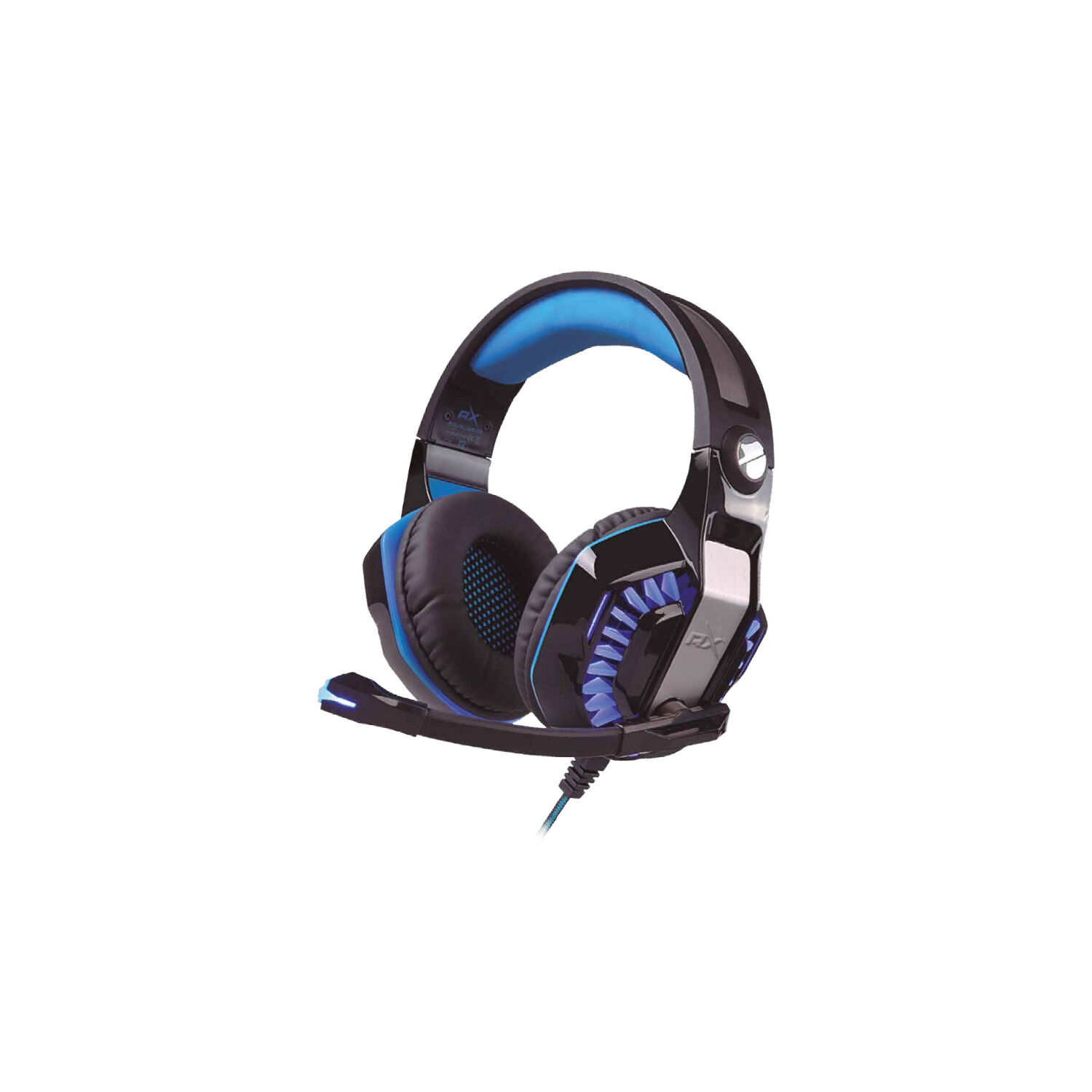 Aud&iacute;fonos Gamer Platinum Conector 3,5mm Y Usb Led Azul - Ps image number 0.0