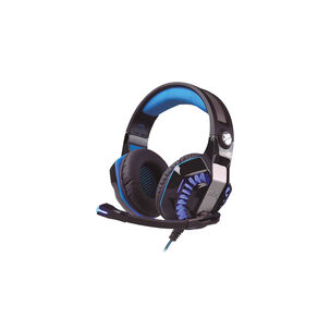 Aud&iacute;fonos Gamer Platinum Conector 3,5mm Y Usb Led Azul - Ps