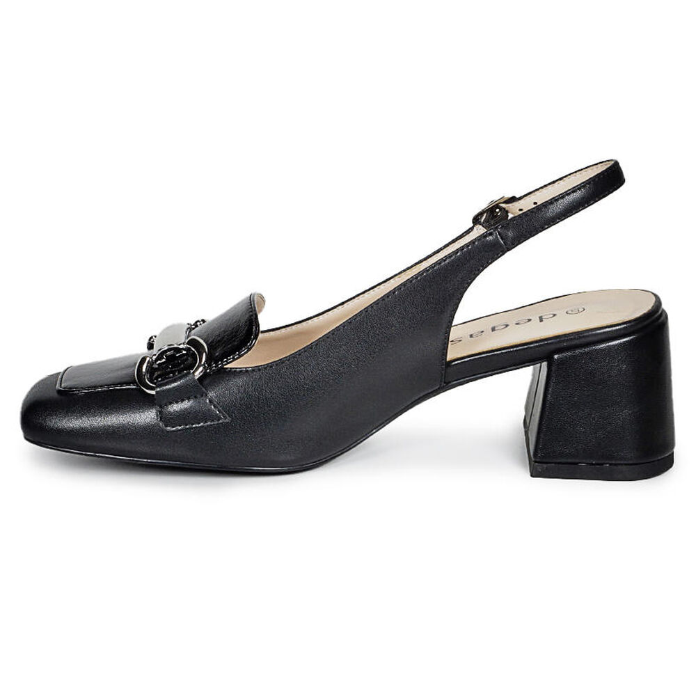 Zapato Cuero Acalia Negro image number 4.0