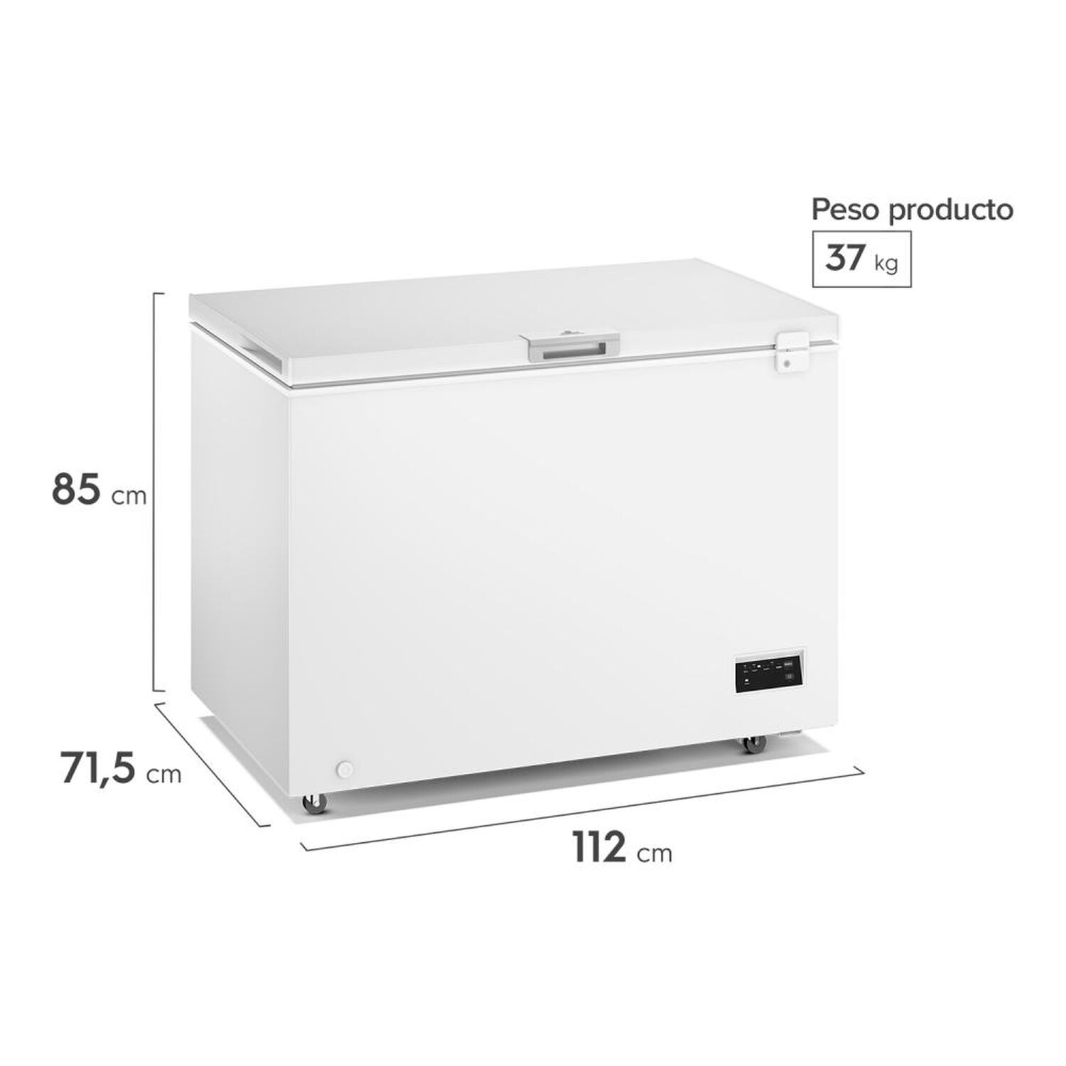 Freezer Horizontal Mademsa M300di / Fr&iacute;o Directo / 308 Litros / D image number 2.0
