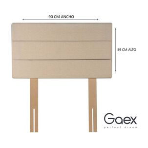 Cama Europea 1 Plaza 190 Respaldo Atacama