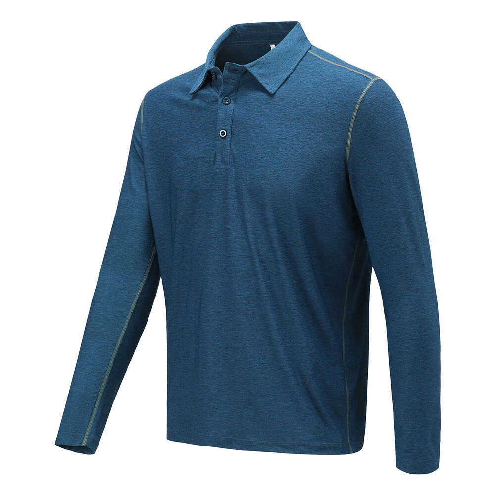 Polera Dry Fit Manga Larga Con Cuello Pale Hombre image number 1.0
