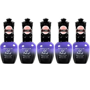 Set De 5 Esmaltes Semipermanentes Secado Uv Larga Duración