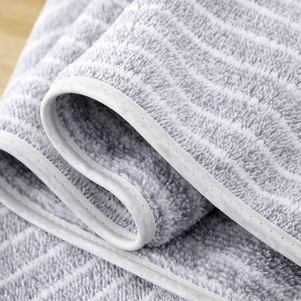 Set De 8 Toallas Rayadas Ultra Absorbentes Estilo Spa Gris image number 4.0