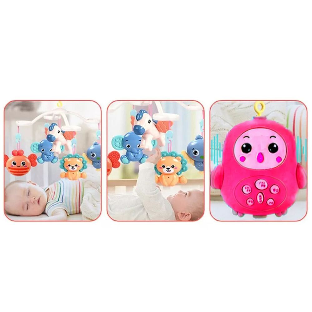 M&oacute;vil Giratorio Para Cuna De Beb&eacute; Con Luz Y M&uacute;sica 42x30 Cm image number 2.0