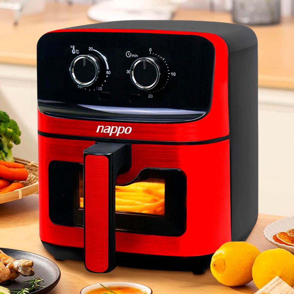 Freidora De Aire Nappo 1500w 4,5l Aire Caliente 360 Grados image number 4.0