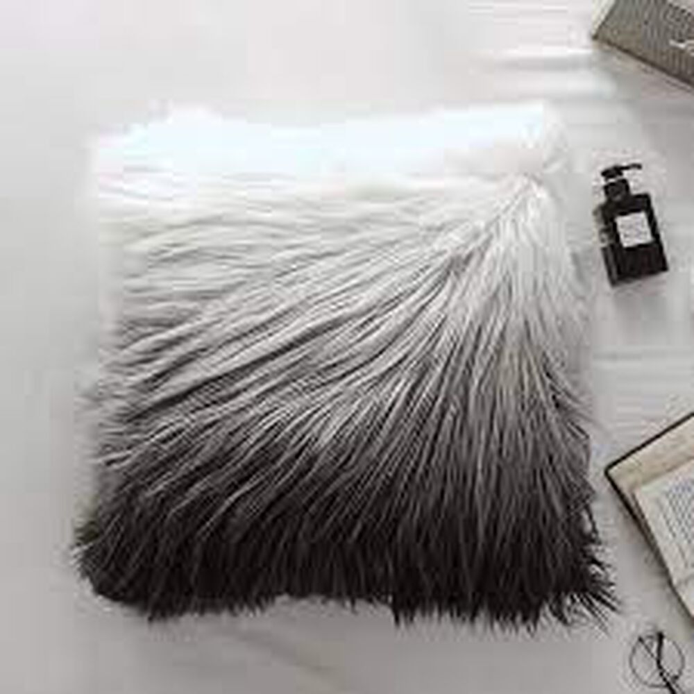 Set De 2 Cojines De Pelo Largo Degrade image number 2.0
