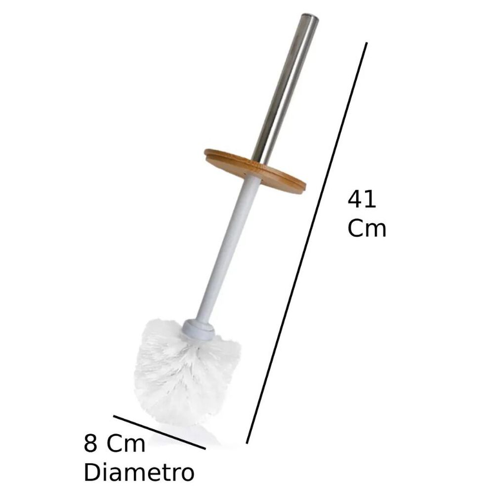 Cepillo De Baño Con Tapa De Bamboo Blanco 41x9.2 Cm image number 1.0