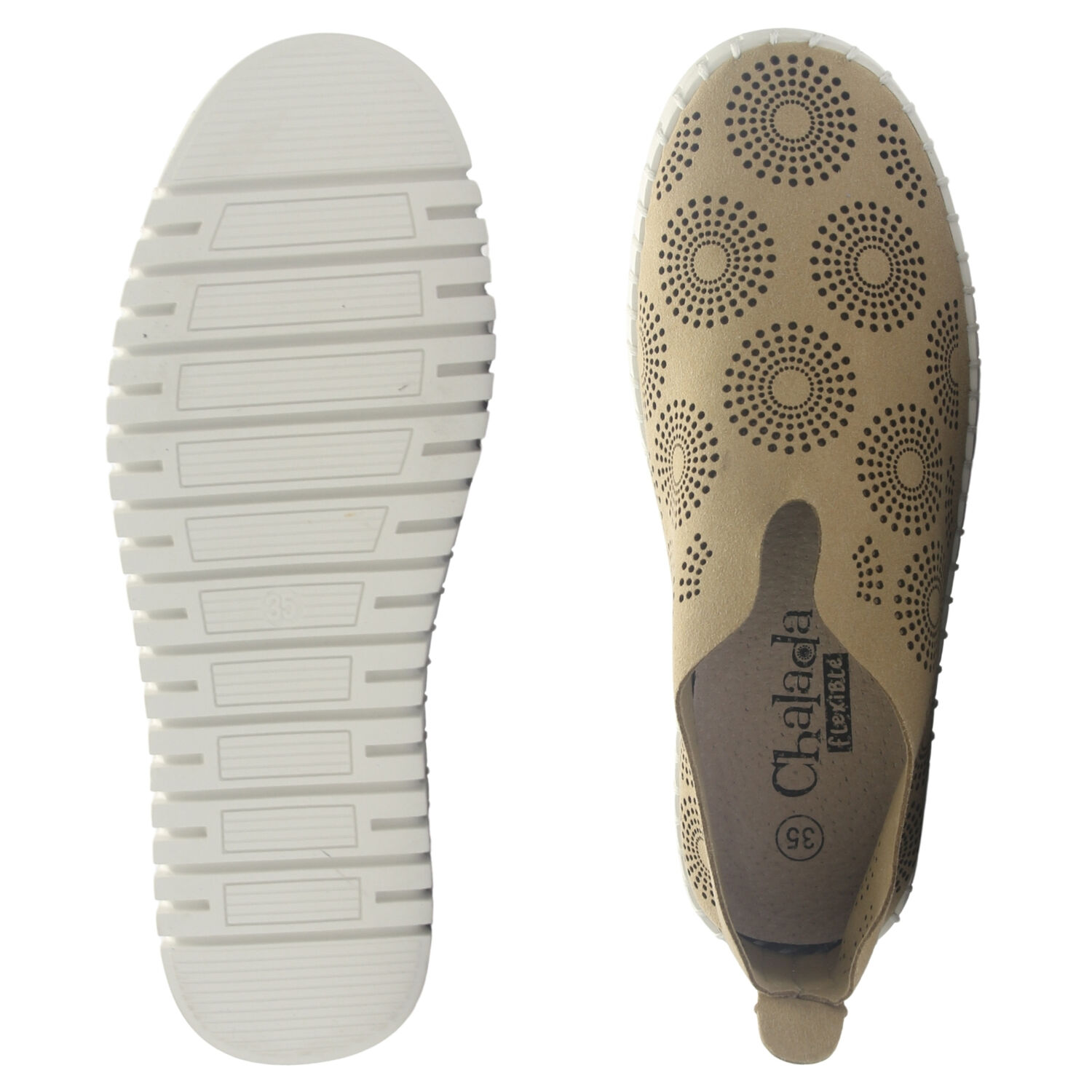 Zapato De Cuero Mujer Chalada Tren-1 Taupe Casual image number 6.0