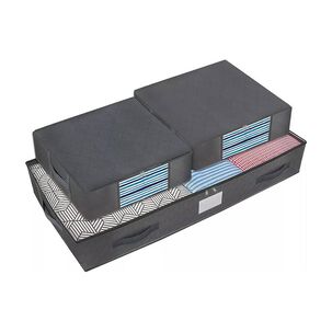 Organizador De Ropa Bajo Cama Casatua Almacenamiento Set X 3