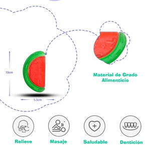 Mordedor De Agua Enfriable Para Bebe Rasca Encias
