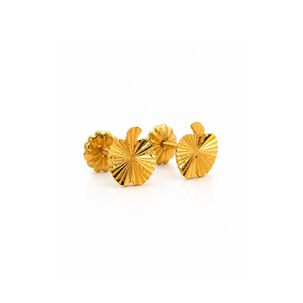 Aros Manzana Facetada 5mm Oro 18k 0.90gr Regalo Mujer Ni&ntilde;a Dorado