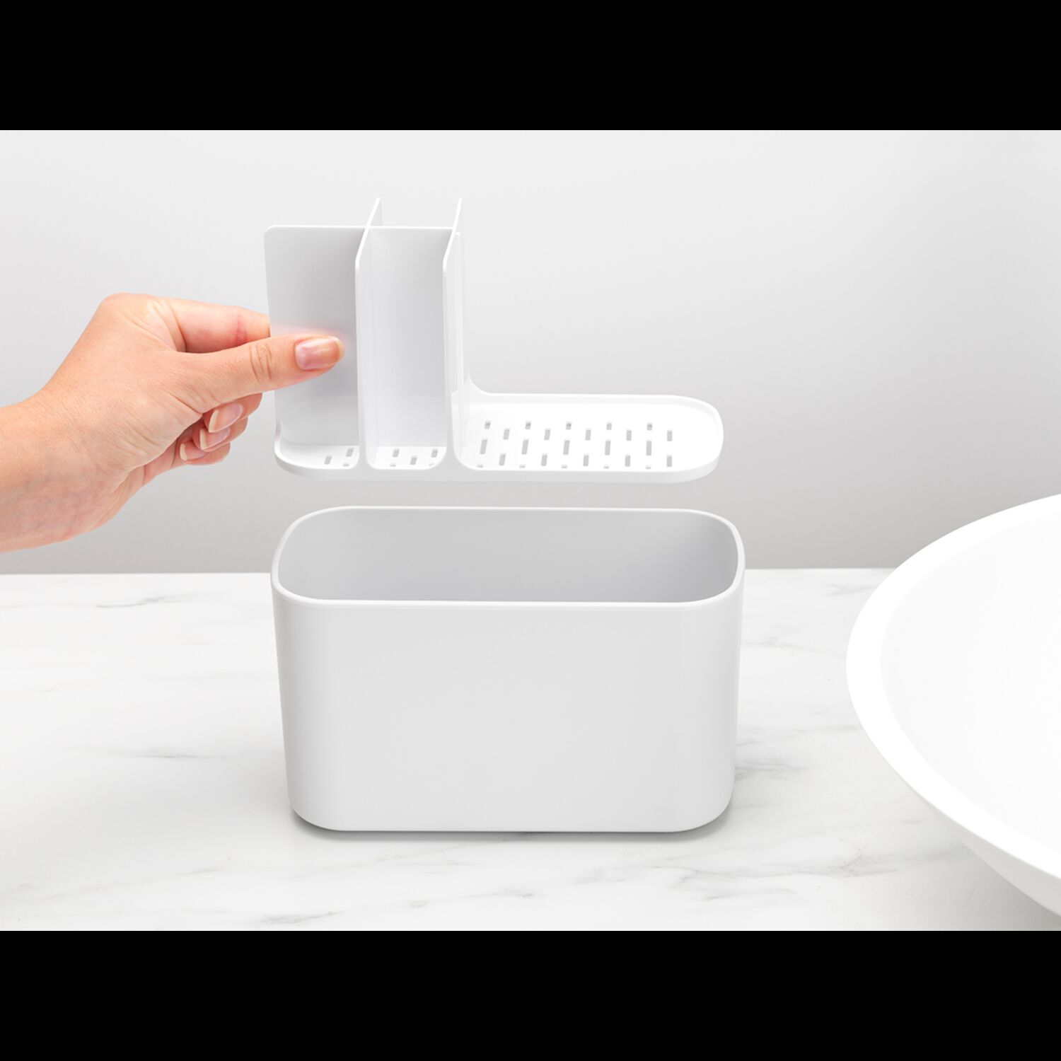 Organizador Para El Ba&ntilde;o Renew White image number 4.0
