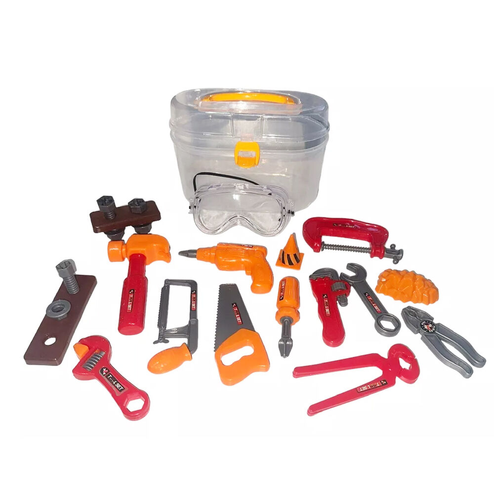 Juguete Caja De Herramientas Construccion Carpintero Ni&ntilde;os image number 2.0