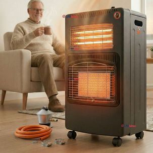 Estufa Hibrida Gas El&eacute;ctrica Plegable Con Accesorios 5kg A 15kg Glp . Eficiencia Energ&eacute;tica Clase A