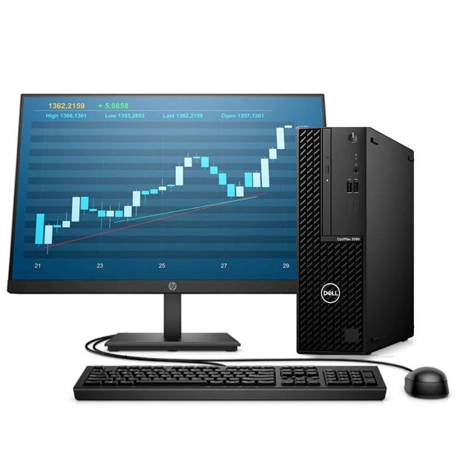 Kit Monitor + Pc Dell Optiplex 3090 Sff (i5-10ma 8gb 256gb Ssd) Reacondicionado Grado A image number 0.0