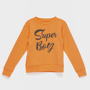 Polera Naranja Super Boy Algod&oacute;n Peruano