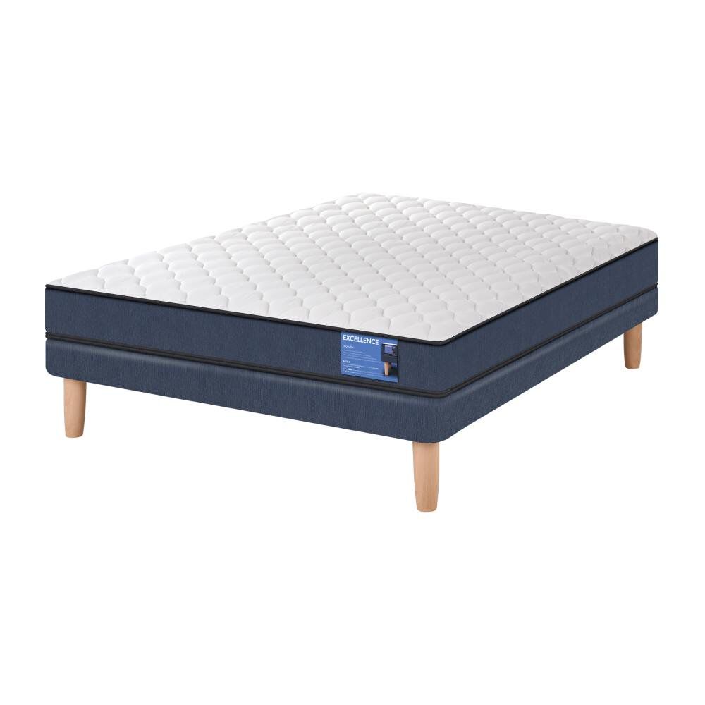 Cama Europea Cic Excellence / 2 Plazas / Base Normal + Set de Maderas Dakar image number 2.0