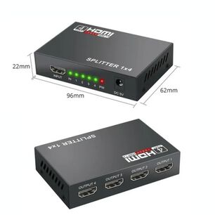 Splitter Adaptador Hdtv 1x4 Activo 1.4 3d Tv Led Lcd 1080p Hd