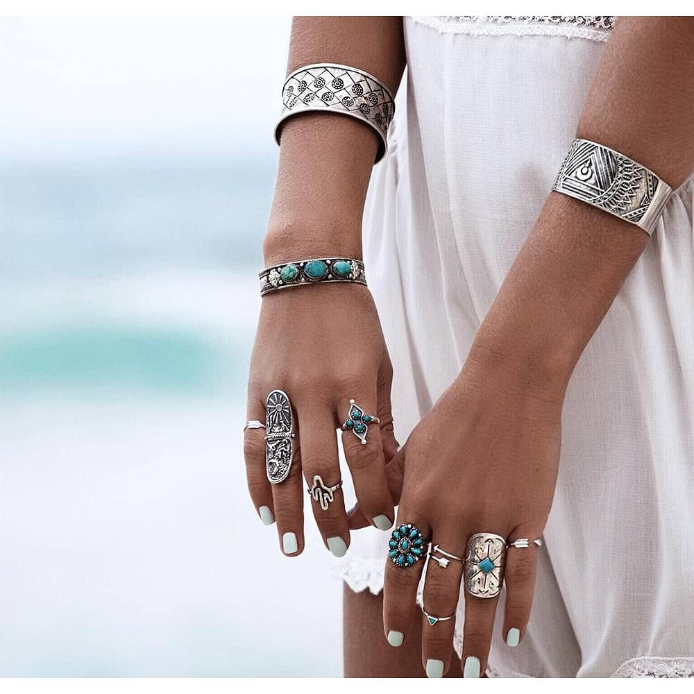 Set Anillos Peque&ntilde;os Boho Chic Ni&ntilde;as Gloriahoon image number 2.0