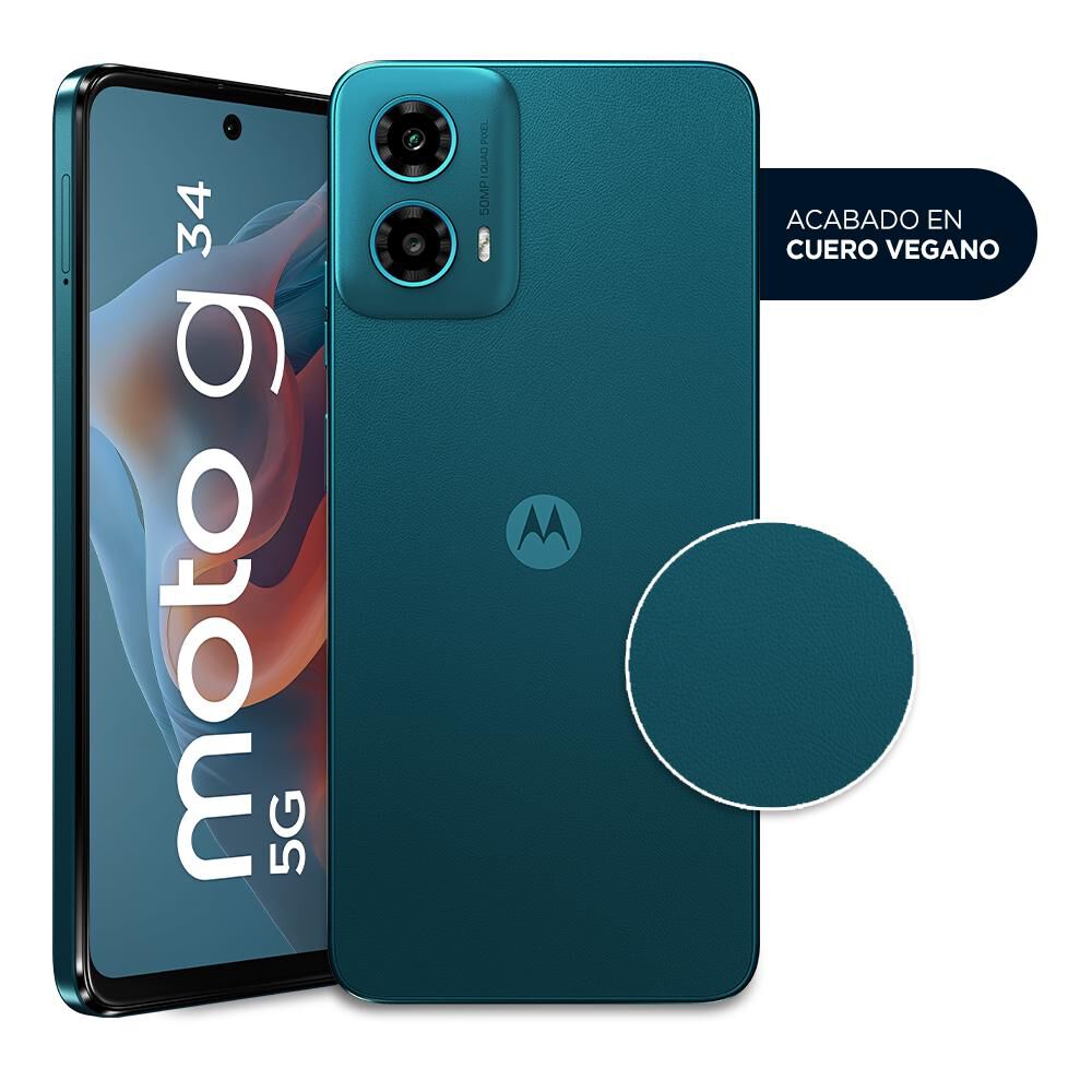 Smartphone Motorola Moto G34 / 5G / 256 GB / Verde Oceano / Liberado image number 6.0
