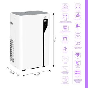 Aire Acondicionado Portátil Wifi 12000 Btu Ld 12wf Pro White