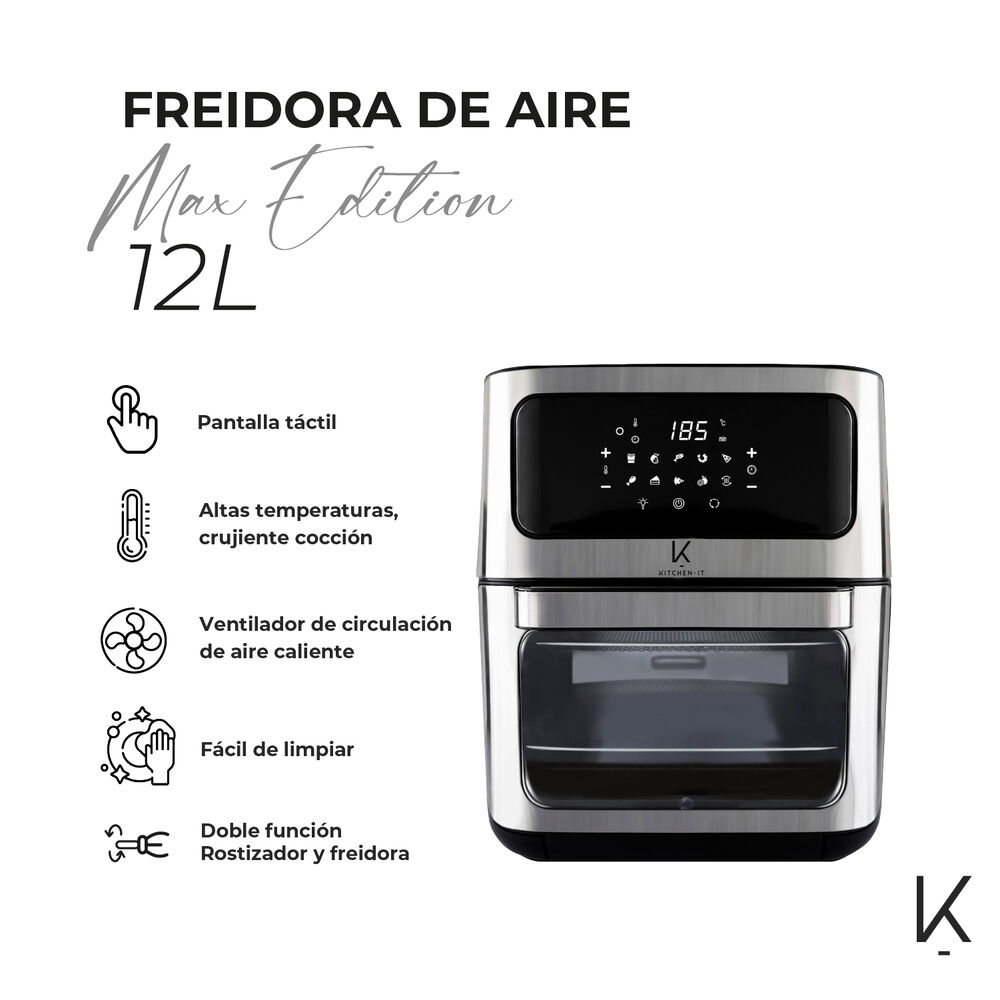 Freidora De Aire Max Edition 12 Litros Kitchen-it image number 2.0