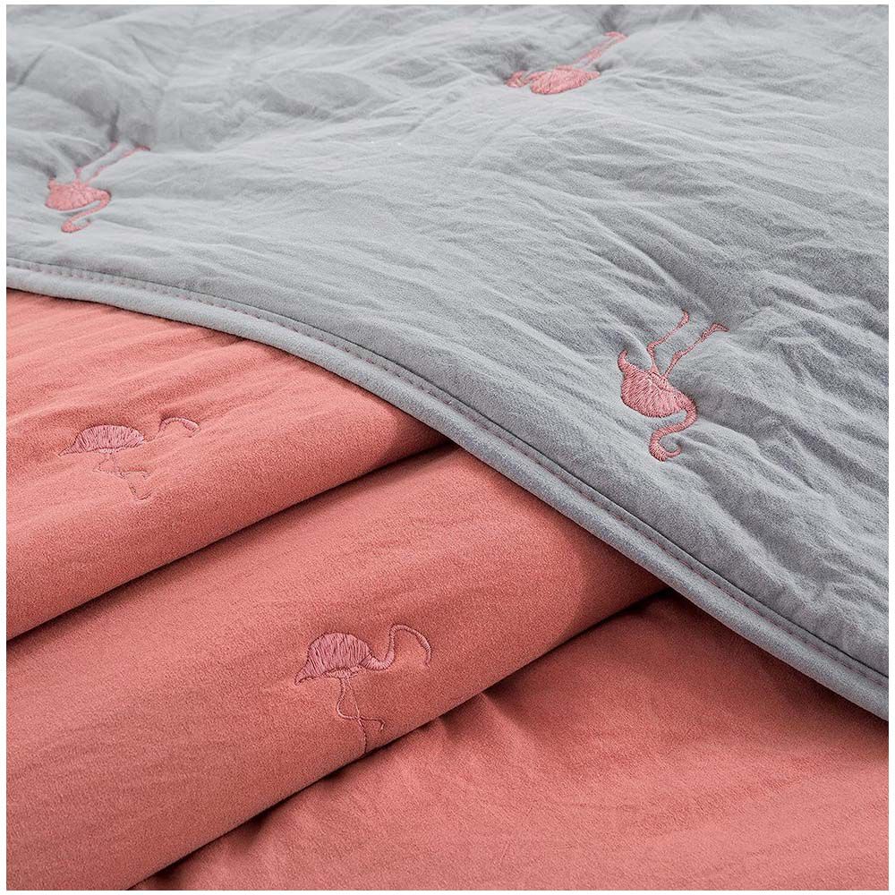 Cubrecama De Algodon Flamingo 2 Plazas Salmon/g image number 2.0