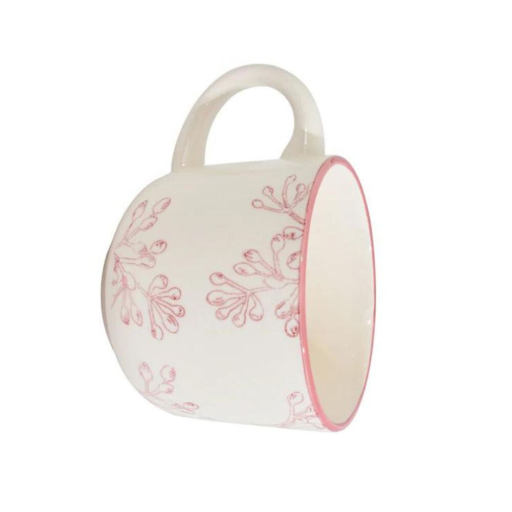 Taza De Te 350ml Dise&ntilde;o Borde Rose Menaje Cocina Hogar image number 4.0