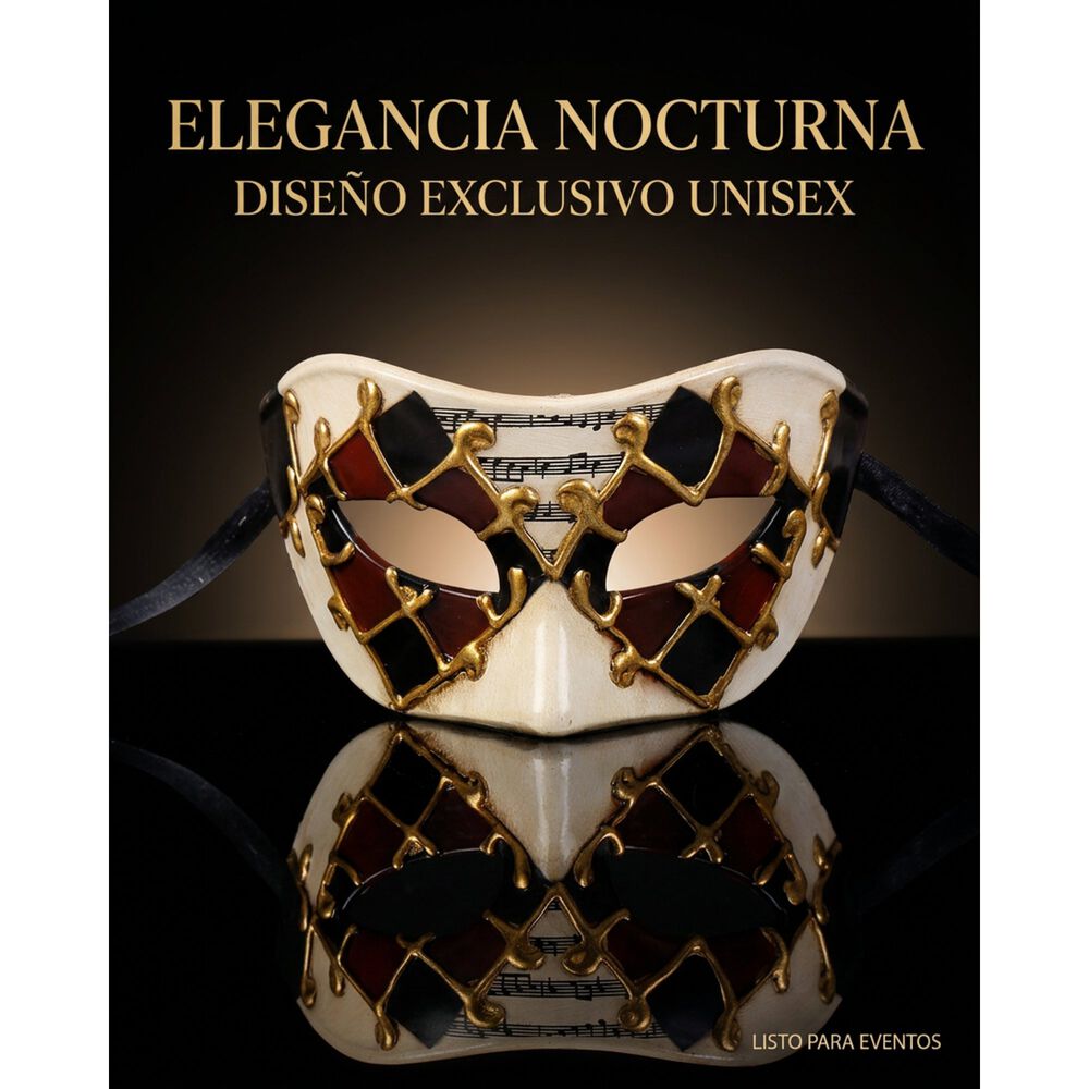 M&aacute;scara Veneciana Sexy Arlequ&iacute;n Para Fiesta Mascarada Unisex image number 7.0