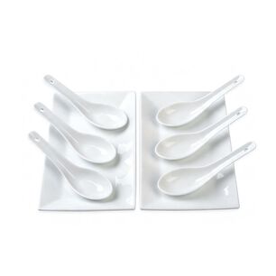 Set 6 Cucharas Cocktail + 2 Platos Azhome
