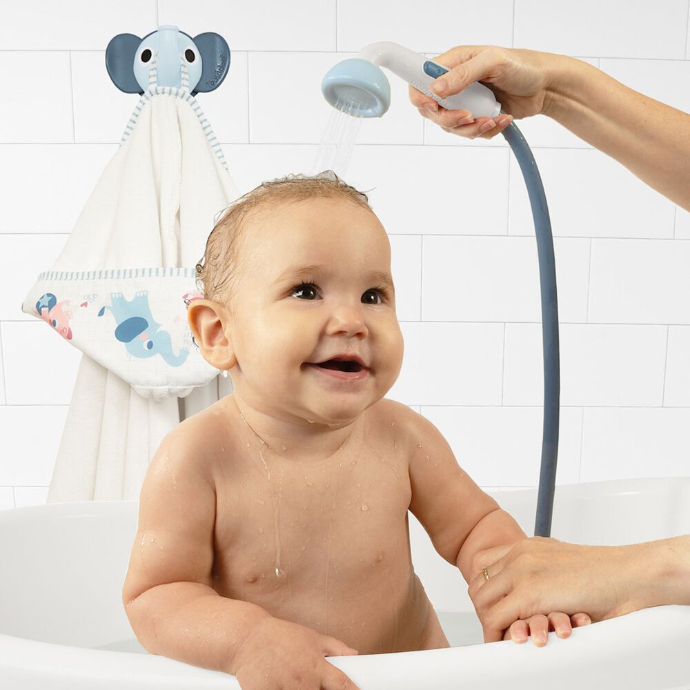 Set De Ba&ntilde;o Ducha Infantil Elefante Y Toalla Azul Ni&ntilde;o Yookidoo image number 5.0