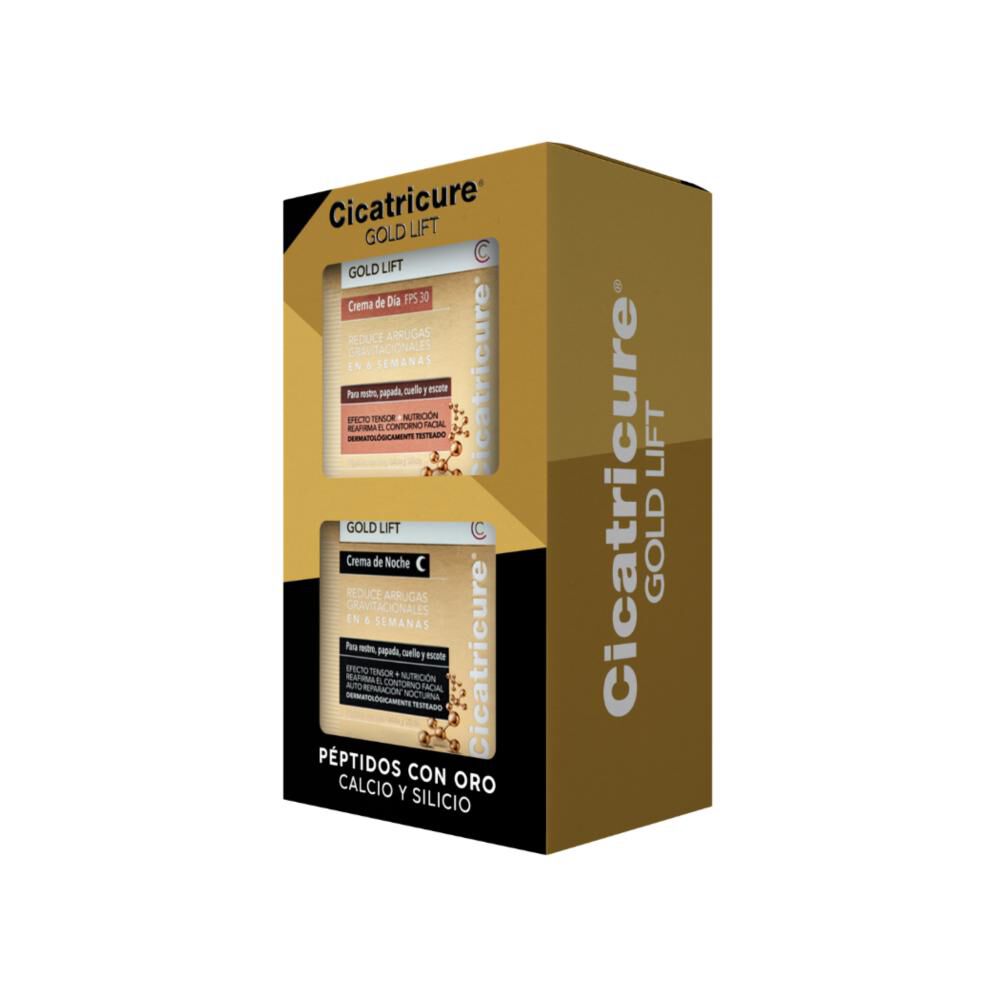 Pack Cicatricure Gold Lift Crema D&iacute;a 50 Gr + Gold Lift Crema Noche 50 Gr image number 2.0